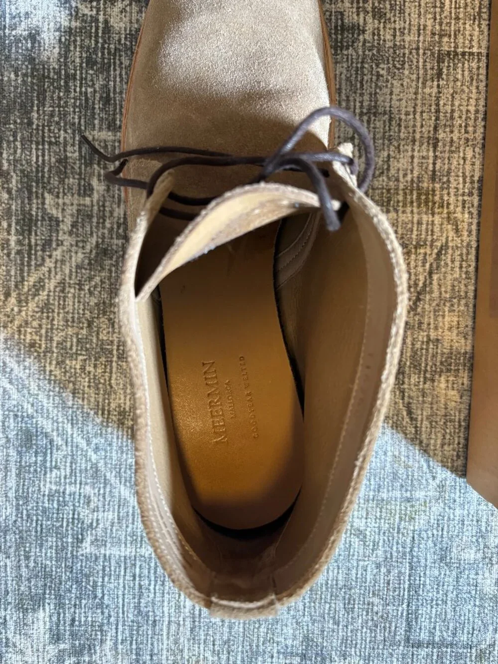 Meermin 114368 Castoro Suede Desert Boot, Taupe (Tan)